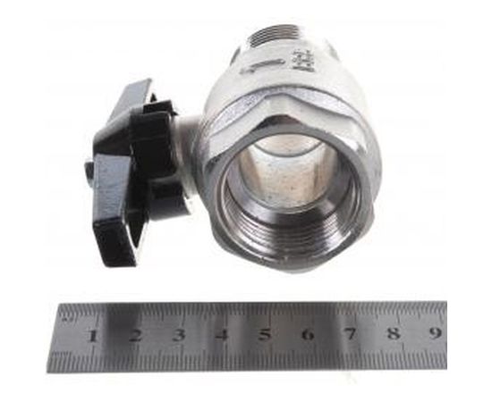 Кран шаровой полнопроходной (1; мама-папа) для трубопровода Зубр 4-51324-C-1 – изображение 2