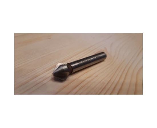 Зенкер конусный с кобальтовым покрытием (12.4х56 мм; М6) по металлу для дрелей Зубр 29732-6 – изображение 2