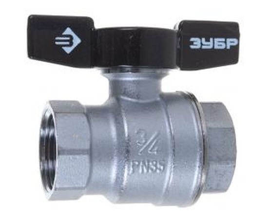 Кран шаровой полнопроходной (3/4; мама-мама) для трубопровода Зубр 4-51323-C-3/4 – изображение 6