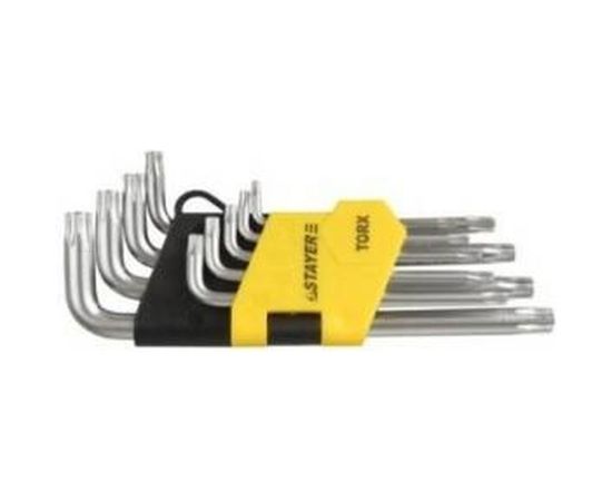 Набор имбусовых коротких ключей 9 предметов STAYER MASTER 2743-H9 