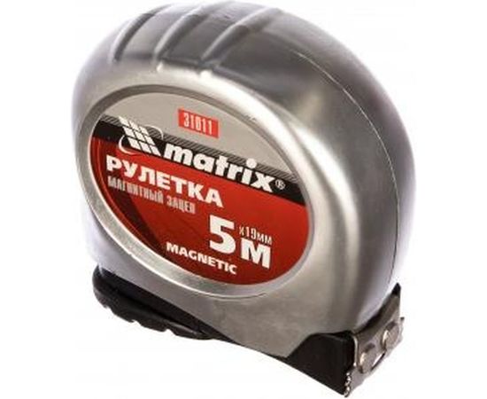 Рулетка Magnetic, 5 м х 19 мм, MATRIX 31011 