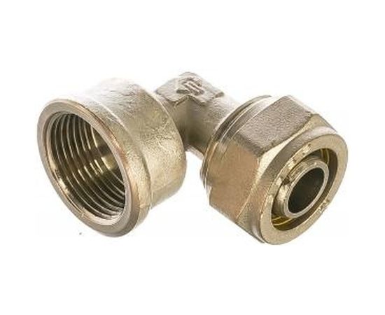 Уголок соединительный (20 мм; 3/4; цанга-гайка) для трубопровода Зубр 51410-20-3/4 