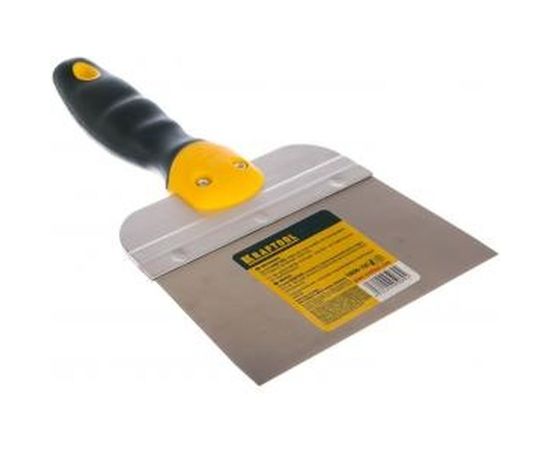 Фасадный шпатель Kraftool с двухкомпонентной ручкой нержавеющее полотно 150 мм 10036-150 