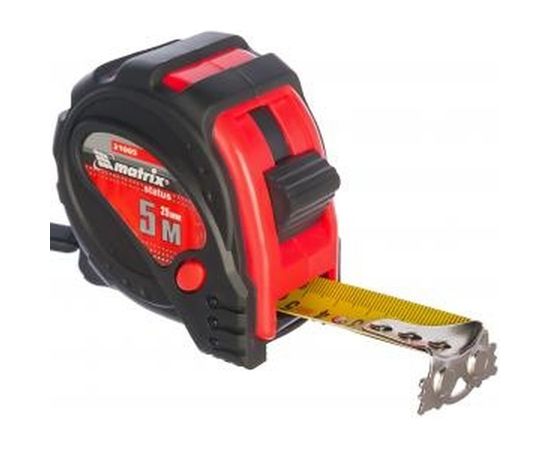 Рулетка 5 м х 25 мм Status magnet 3 fixations MATRIX 31005 