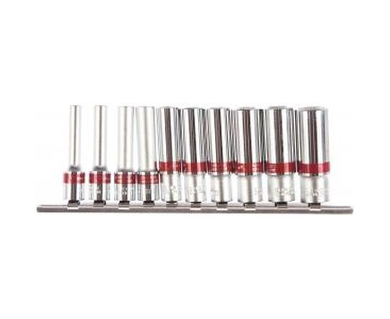 Набор удлиненных торцевых головок (6-гранные; 1/4; 4-13 мм; 10 шт.) MATRIX 13592 