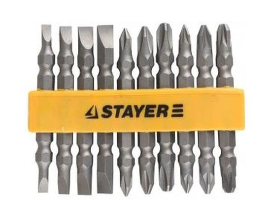 Набор двухсторонних бит MASTER 10 предметов STAYER 2605-H10_z01 