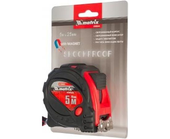 Рулетка 5 м х 25 мм Status magnet 3 fixations MATRIX 31005 – изображение 4