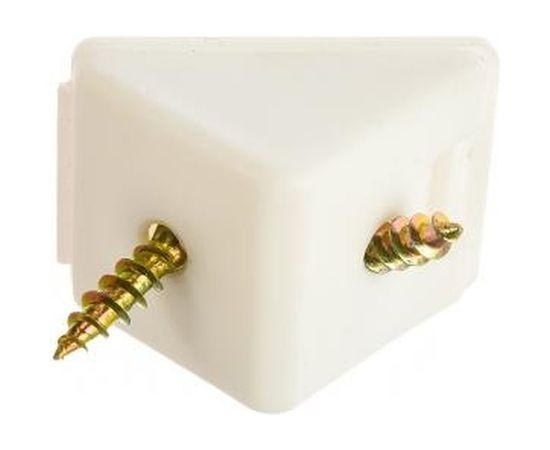 Мебельный уголок с шурупом Зубр цвет белый, 4,0x15мм, ТФ6, 4шт 4-308256-3 – изображение 4