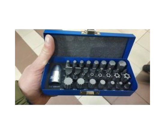 Набор бит Эксперт (32 шт; PH/SL/HEX/TORX/SPLINE) в металлическом боксе Зубр 2655-H32 – изображение 2