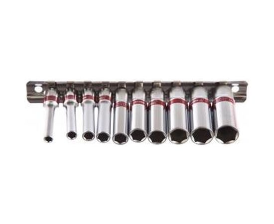 Набор удлиненных торцевых головок (6-гранные; 1/4; 4-13 мм; 10 шт.) MATRIX 13592 – изображение 2