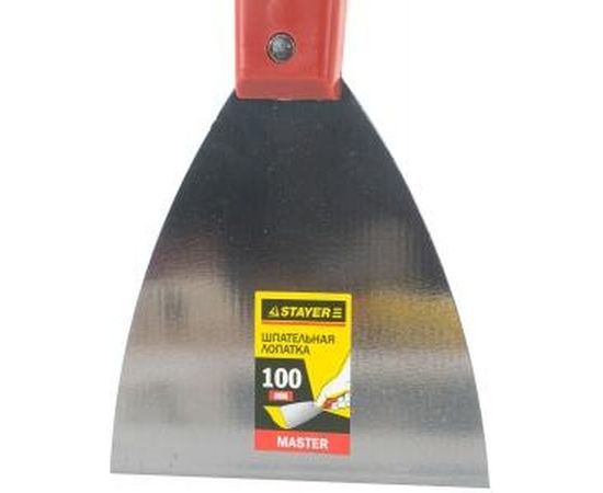 Шпатель с пластмассовой ручкой, 100мм STAYER 1003-100 – изображение 2