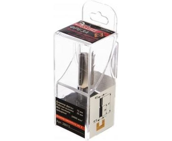 Фреза пазовая прямая (12x25 мм; хвостовик 8 мм) по ДСП Энкор 28013 – изображение 2