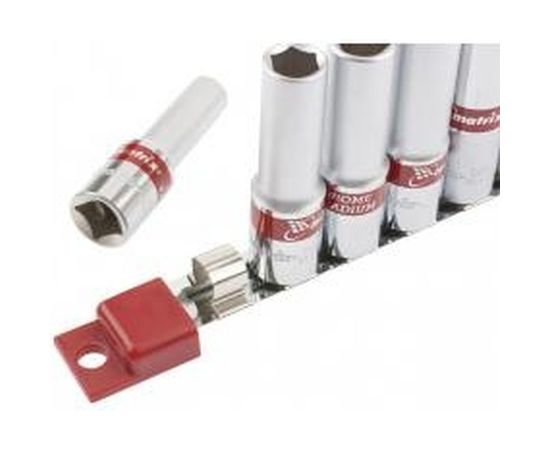 Набор удлиненных торцевых головок (6-гранные; 1/2; 10-22 мм; 10 шт.) MATRIX 13590 – изображение 3