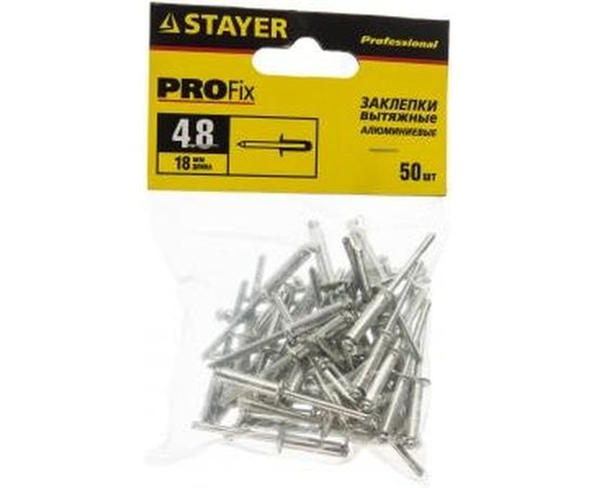 Заклепка алюминиевая (50 шт; 4.8х18 мм) STAYER 3120-48-18 – изображение 3