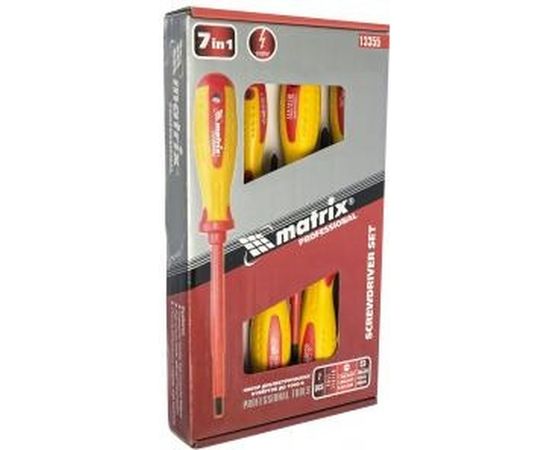 Набор диэлектрических отверток до 1000В, MATRIX PROFESSIONAL 13355 – изображение 5