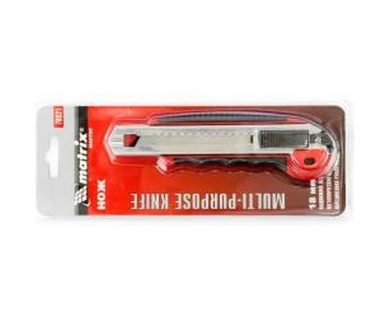 Нож с выдвижным лезвием 18 мм с 5 лезвиями MATRIX MASTER 78921 – изображение 4