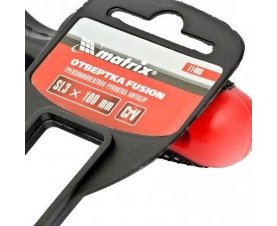 Отвертка SL3,0х100 мм MATRIX Fusion Anti slip 11408 – изображение 2