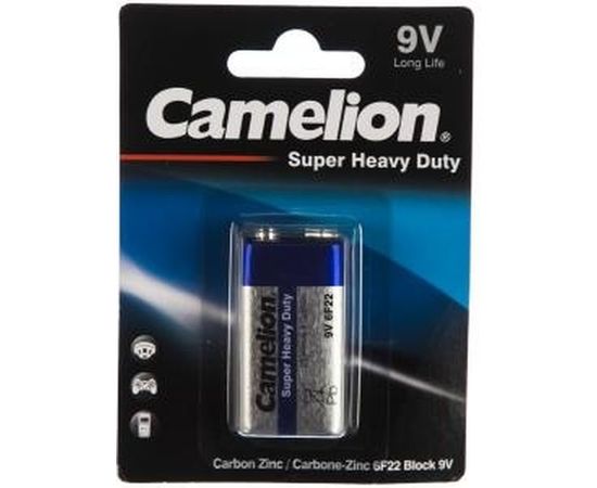 Батарейка Крона 6F22 Blue 9В 1шт Camelion 3218 