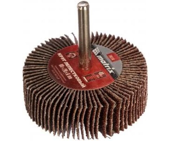 Круг лепестковый (P80; 60x20x6 мм) для дрели MATRIX 74114 