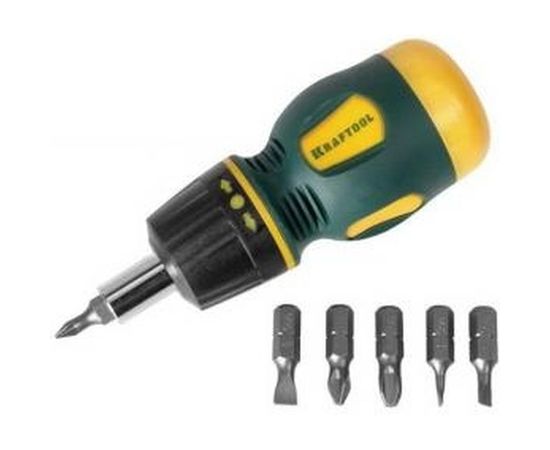 Реверсивная отвертка Kraftool Набор EXPERT 26190-H7 