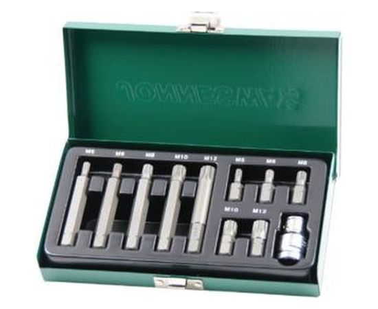 Набор вставок SPLINE М-профиль 11 предметов (30-75 мм; М5-М12) Jonnesway S29H4111S 