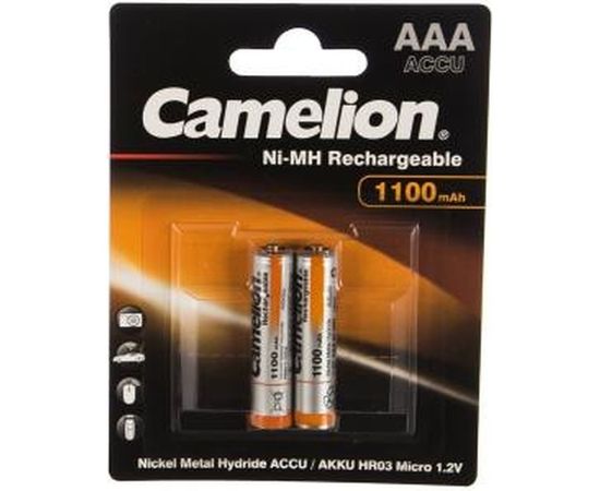 Аккумулятор Camelion 1.2В AAA-1100mAh Ni-Mh BL-2, 7372 