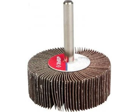 Круг шлифовальный веерный лепестковый (50х20 мм; P100; тип КЛО) Зубр 36601-100 