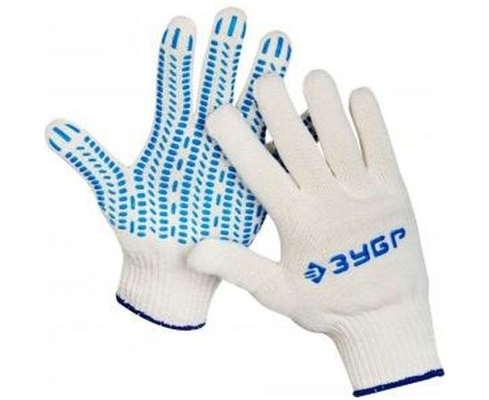 Перчатки трикотажные с защитой от скольжения (размер L-XL; 10 пар) ЭКСПЕРТ-ПРОТЕКТОР ЗУБР 11390-K10 