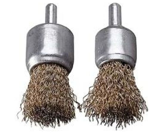 Набор щеток ПРОФЕССИОНАЛ 2 шт. для дрели (17/24 мм; латунированная проволока 0,3 мм) Зубр 3532-H2_z02 