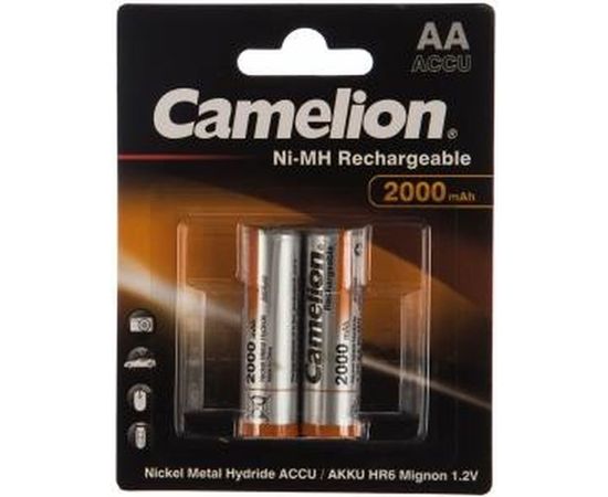 Аккумулятор 1.2В Camelion AA-2000mAh Ni-Mh BL-2, 3504 