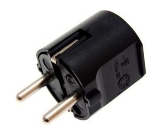 Штепсельная вилка черная Volsten S1-PZ, 9357 