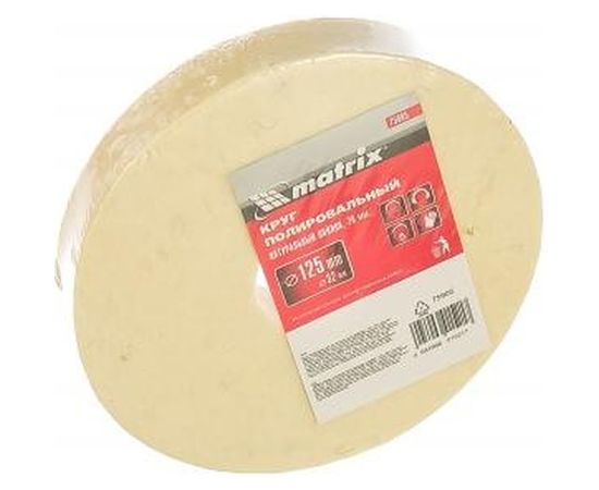 Круг полировальный (125x20x32 мм; войлок) MATRIX 75905 – изображение 2