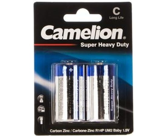 Батарейка 1.5В Camelion, R14 Blue BL-2, 3216 – изображение 2