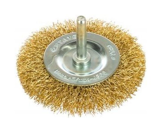 Щетка MASTER дисковая для дрели (латунированная стальная проволока 0,3 мм, 75 мм) STAYER 35114-075_z01 – изображение 2