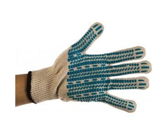 Перчатки трикотажные с защитой от скольжения (размер L-XL; 10 пар) ЭКСПЕРТ-ПРОТЕКТОР ЗУБР 11390-K10 – изображение 2