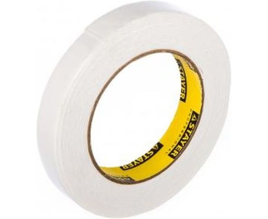Лента PROFI клейкая двусторонняя, на вспененной основе (5 м; 19 мм; белая) STAYER 12231-19-05 – изображение 3