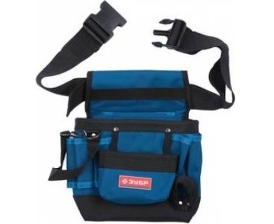 Сумка-пояс Зубр ЭКСПЕРТ одинарная, держатель для молотка, 9 карманов 38632 – изображение 2