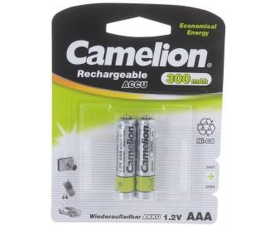 Аккумулятор Camelion 1.2В AAA-300mAh Ni-Cd BL-2, 3144 – изображение 2