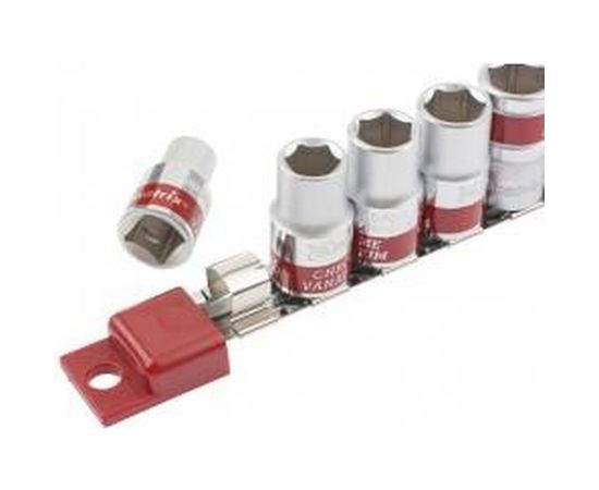 Набор торцевых головок 1/4, 6-ти гр., CrV, 10шт., 4-13мм MATRIX 13559 – изображение 2