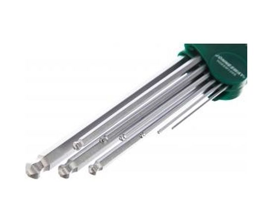 Комплект угловых шестигранников EXTRA LONG с шаром 1,5-10мм Jonnesway H05SM109SL (H06SM109S ) – изображение 2