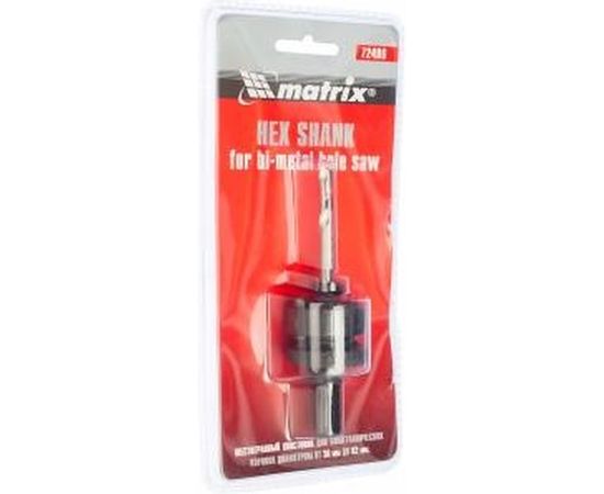 Хвостовик 6-гранный для коронок BIMETAL свыше 30 мм MATRIX 72496 – изображение 2