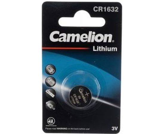 Литиевая батарейка 3V Camelion CR1632 BL-1 5227 – изображение 2