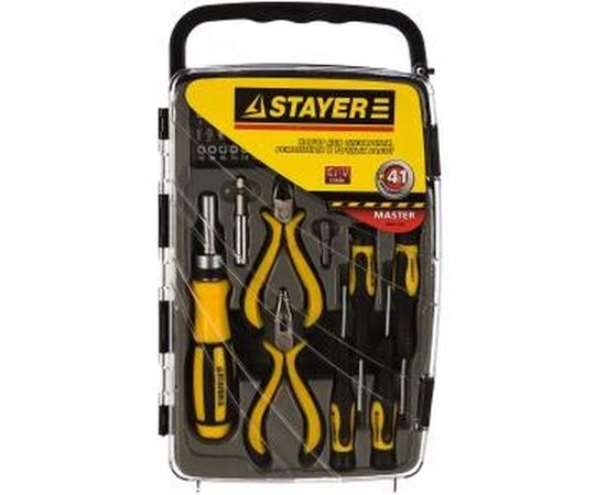 Набор насадок с реверсивной отверткой 41 предмет STAYER MASTER 25311-H41 – изображение 2