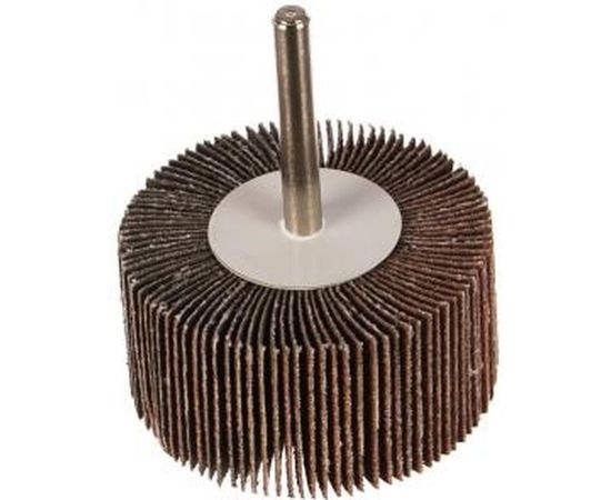 Круг шлифовальный веерный лепестковый (60х30 мм; P80; тип КЛО) Зубр 36602-080 – изображение 2