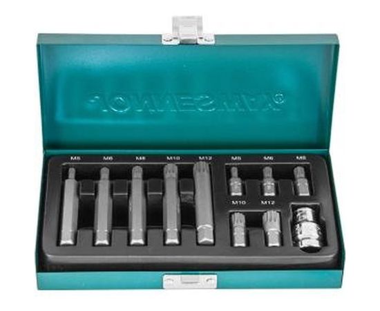 Набор вставок SPLINE М-профиль 11 предметов (30-75 мм; М5-М12) Jonnesway S29H4111S – изображение 4
