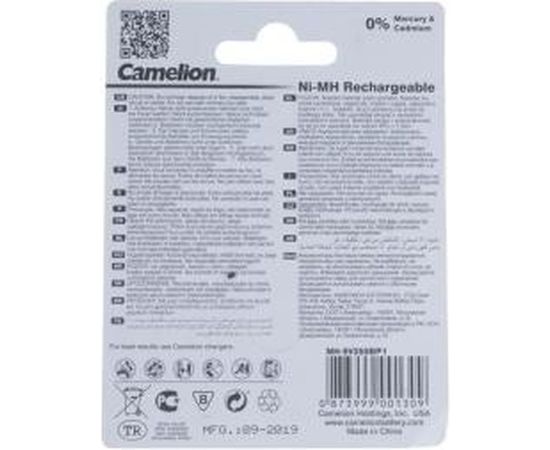 Аккумулятор Camelion 9V-250mAh Ni-Mh BL-1, 5014 – изображение 4