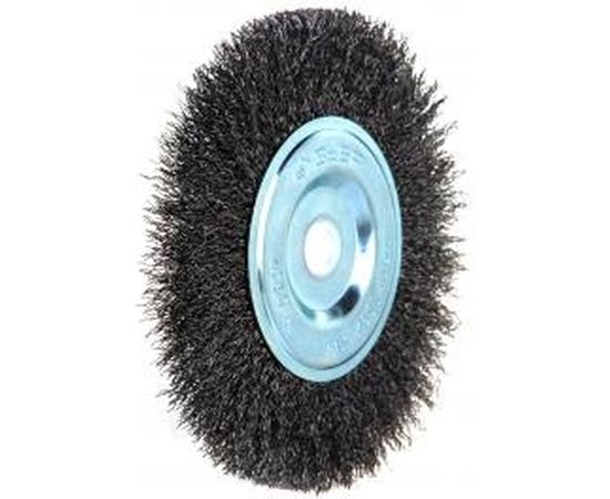 Щетка дисковая (150х12.7 мм; 0.3 мм; витая стальная проволока) для точильно-шлифовального станка Зубр 35185-150_z02 – изображение 5
