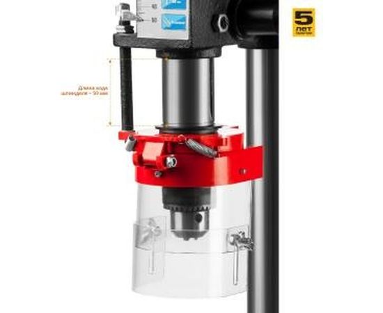 Сверлильный станок Зубр безопасный выключатель, 5 скоростей, патрон 13 мм, 350Вт ЗСС-350 – изображение 3