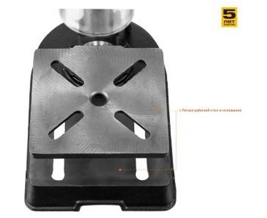 Сверлильный станок Зубр безопасный выключатель, 5 скоростей, патрон 13 мм, 350Вт ЗСС-350 – изображение 5