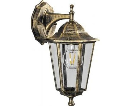 Светильник FERON НБУ-60w вниз, Е27, IP44,черное золото 11127 